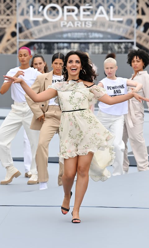 Camila Cabello walks for L'Oréal at Paris Fashion Week